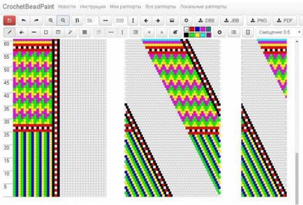 Desenează diagrame în programul crochetbeadpaint