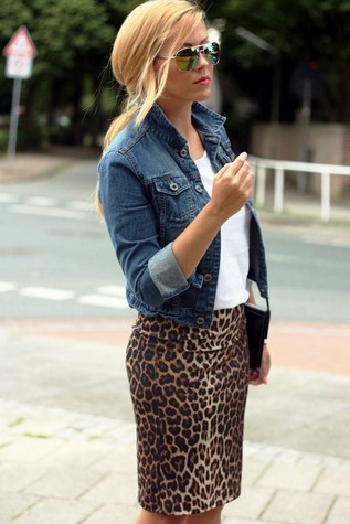 Cu ce ​​să poarte o fustă leopard de moda sfaturi, fotografii, idei