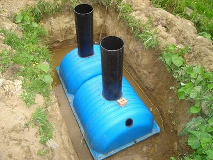 Rezervor septic pentru ape subterane înalte