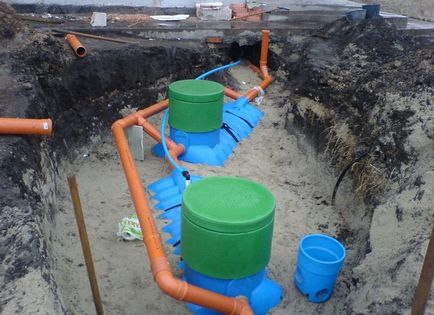 Sistem de canalizare local autonom septic pentru cabane