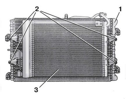 Demontarea și instalarea radiatorului la modelele cu aer condiționat fabia shobia