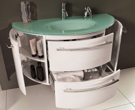 Üveg mosogatók fürdőszobákhoz feje fölött, vagy szabadon álló - modellek áttekintése
