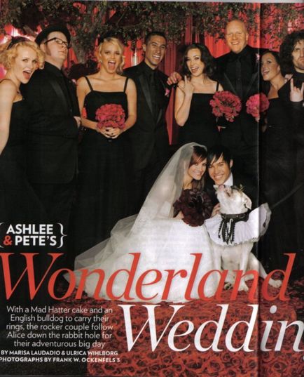 Celebritati nunti Ashley Simpson în Țara Minunilor