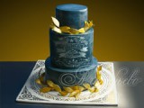 Весільний торт блакитна мрія № 708 з доставкою по Москві від кондитерського підприємства «Алтуф'єво»