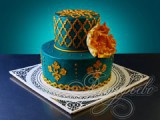 Весільний торт блакитна мрія № 708 з доставкою по Москві від кондитерського підприємства «Алтуф'єво»