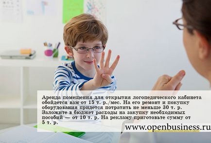 Az üzleti logopédiai szoba (Logopedic) Az üzleti irodai logopédiai