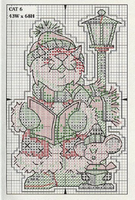 Schema de broderie Pisici, pisici și pisici de Anul Nou