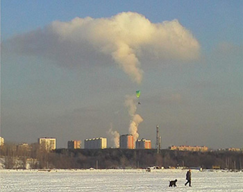 Термічні висхідні потоки (ТВП), параплан