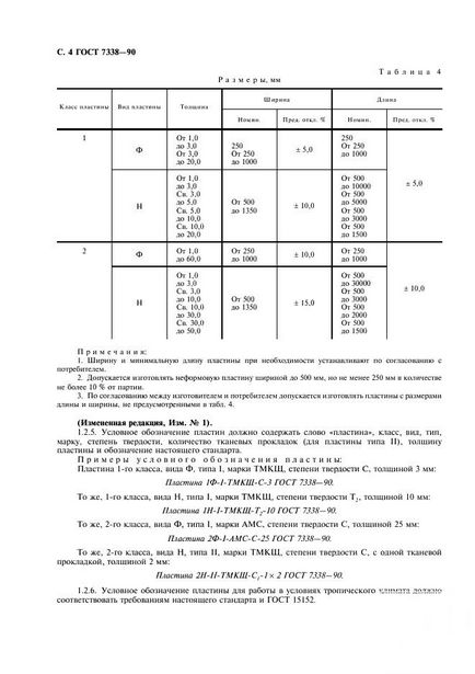 Техпластина ТМКЩ-с гост 7338-90