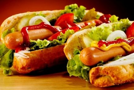 Pavilionul comercial pentru vânzarea de hot dog