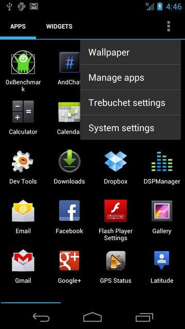 Trebuchet - офіційний лаунчер cyanogenmod 9