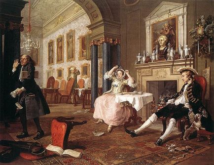 William Hogarth căsătorie à-la-mode (căsătorie de modă)
