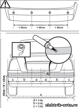 Instalare parktronic parcare, electrician auto