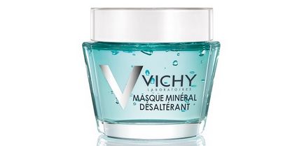 Vichy prezintă măști minerale cu apă minerală mineralizată