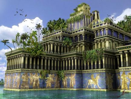 Függőkertjeit Babylon - a második csoda a világon