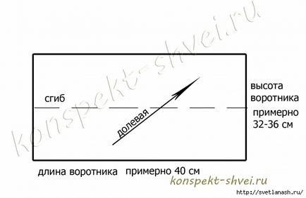 Комір хомут форма і пошиття