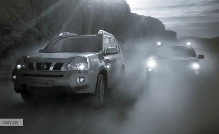 Водіння автомобіля в умовах дощу і туману, газу ру