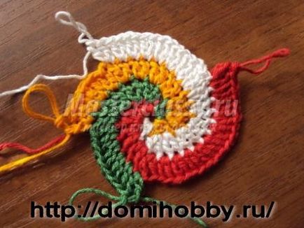 Horgolt tack fény spirálisan (spirálisan) Horgolt edényfogó fény spirál