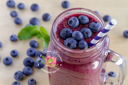 Berry Smoothies retete cu iaurt, lapte, inghetata, apa