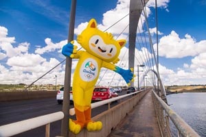 2016 - Mascota și torța din Rio de Janeiro