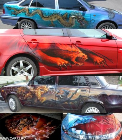 Airbrushing autók Tyumen (auto) Airbrushing autók Tyumen