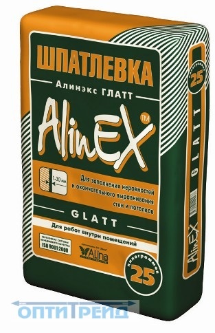 Alinex шпаклівка гіпсова Глатт