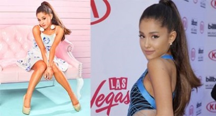 Ariana Grande lefogyott előtti és utáni képek, diéta, magasság, súly, fogyás titka Ariana Grande