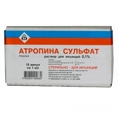 Sulfat de atropină - instrucțiuni de utilizare, indicații, doze