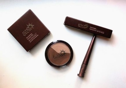 Avon strălucire strălucitoare de vară pudră compactă dublă cu efect bronz bronz mediu și bronz apus de soare