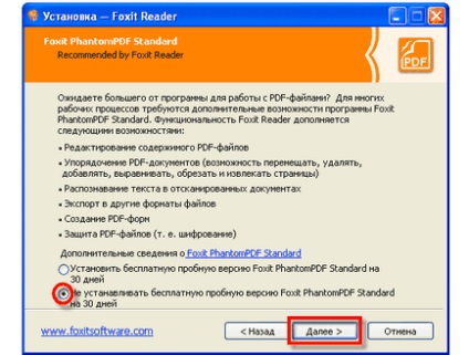 Szabad program, hogy nyissa meg a PDF fájlt (Foxit Reader)