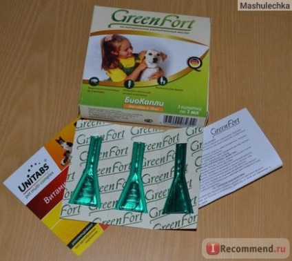 Bio-picături pentru câini pe uleiuri vegetale greenfort - 