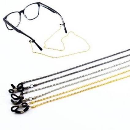 Ланцюжок для окулярів (30 фото) як називаються срібні і золоті аксесуари