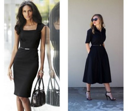 Чорна сукня для офісу - з чим носити