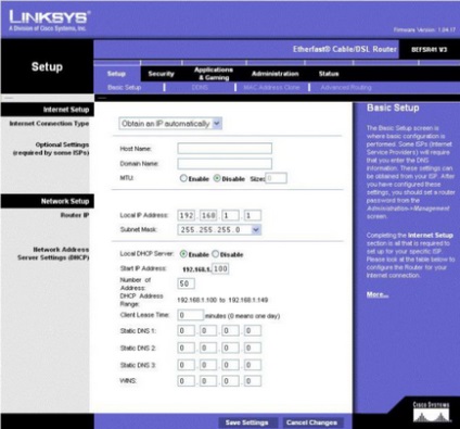 Dhcp modul de activare a protocolului pe computer și pe router