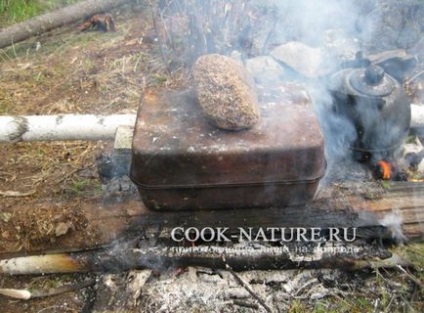 Wild rață fierbinte afumat - bucătar pe natura