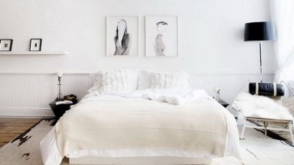 Designul unui dormitor alb 15 fotografii de interior