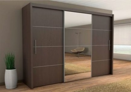 Proiectarea de dulapuri cu ușă glisantă (76 de pics), modele de noutate cu piele ecologică