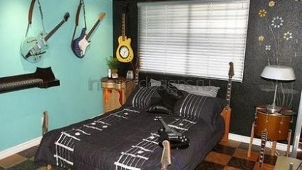 Designul unui dormitor pentru un adolescent - idei pentru o sală de muzică