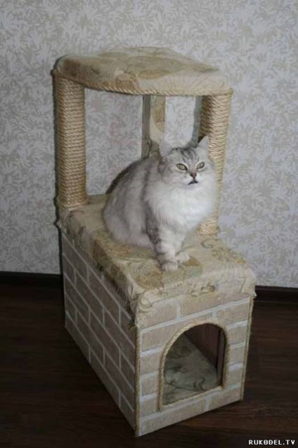 Kis ház egy macska saját kezűleg, a mester osztály - dekor elemek - kézműves az otthoni - cikkek Directory