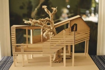 Casa pe copac este planificată și construită - cu propriile mâini