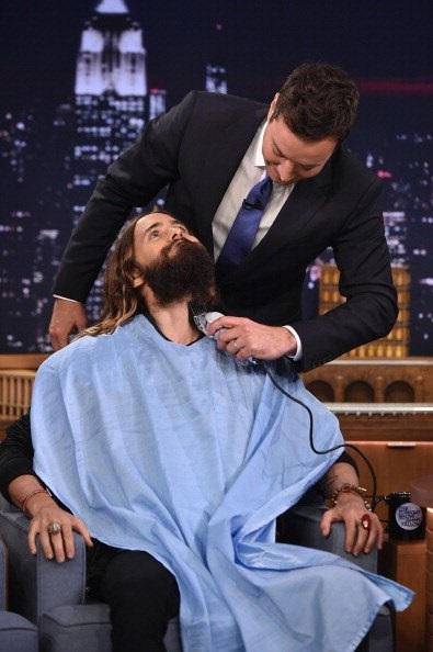 Jimmy Fallon elvékonyodott szakáll Jared Leto