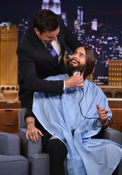 Jimmy Fallon elvékonyodott szakáll Jared Leto