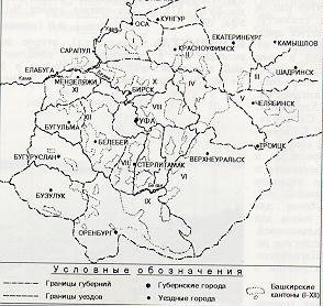 Enciclopedia de Bashkortostan - sistem de management al cantoanelor