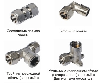 Фітинги для металопластикових труб фото