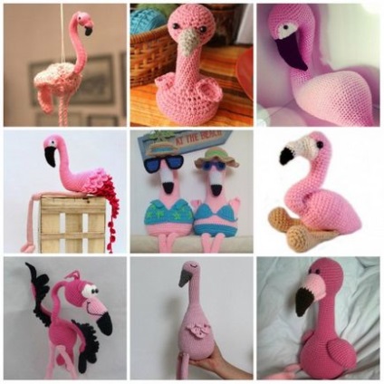Ideile proprii ale Flamingo pentru croșetat