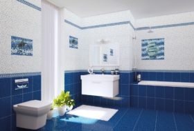 Fotók kék és kék fürdőszoba, színkombináció, ötletek