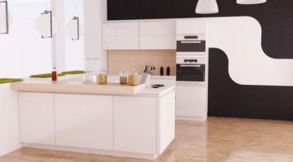 Freskó a falon 3d Kitchen előnyök és hátrányok (45 fotó)