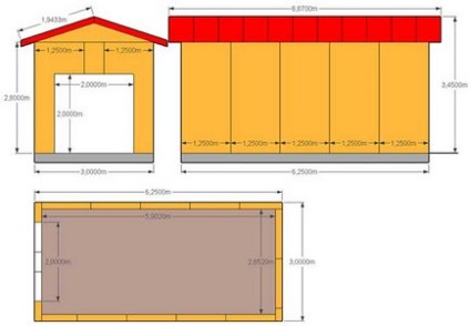 Garaj de panouri de sipci cu propriile proiecte de mâini, construcții, soluții