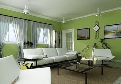 Élet zöld árnyalatok - Belső képek szobák és ajánlások