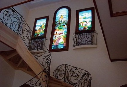 Utánzás ablakok a belső, modern lakás, utánzás megvilágított ablakon, saját kezűleg (lakás) Utánzás ablakok a belső, modern lakás, utánzata ablak a fény, mint a saját kezével